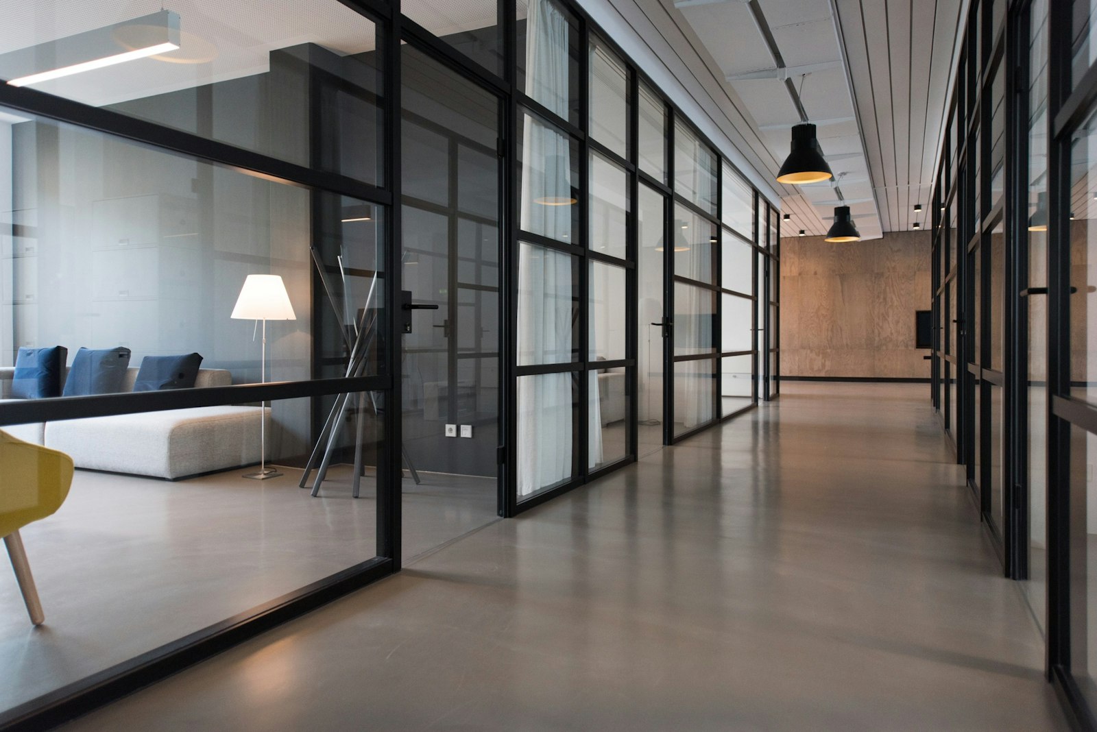 A professional company workspace